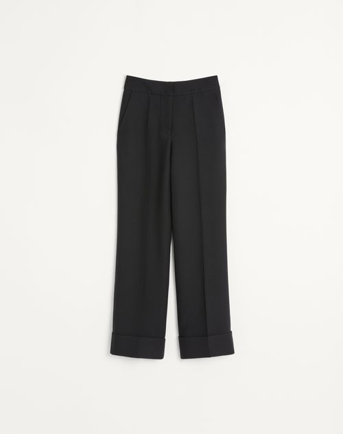 Valentino - Crepe Couture Trousers - Black - Woman - Trousers And Shorts